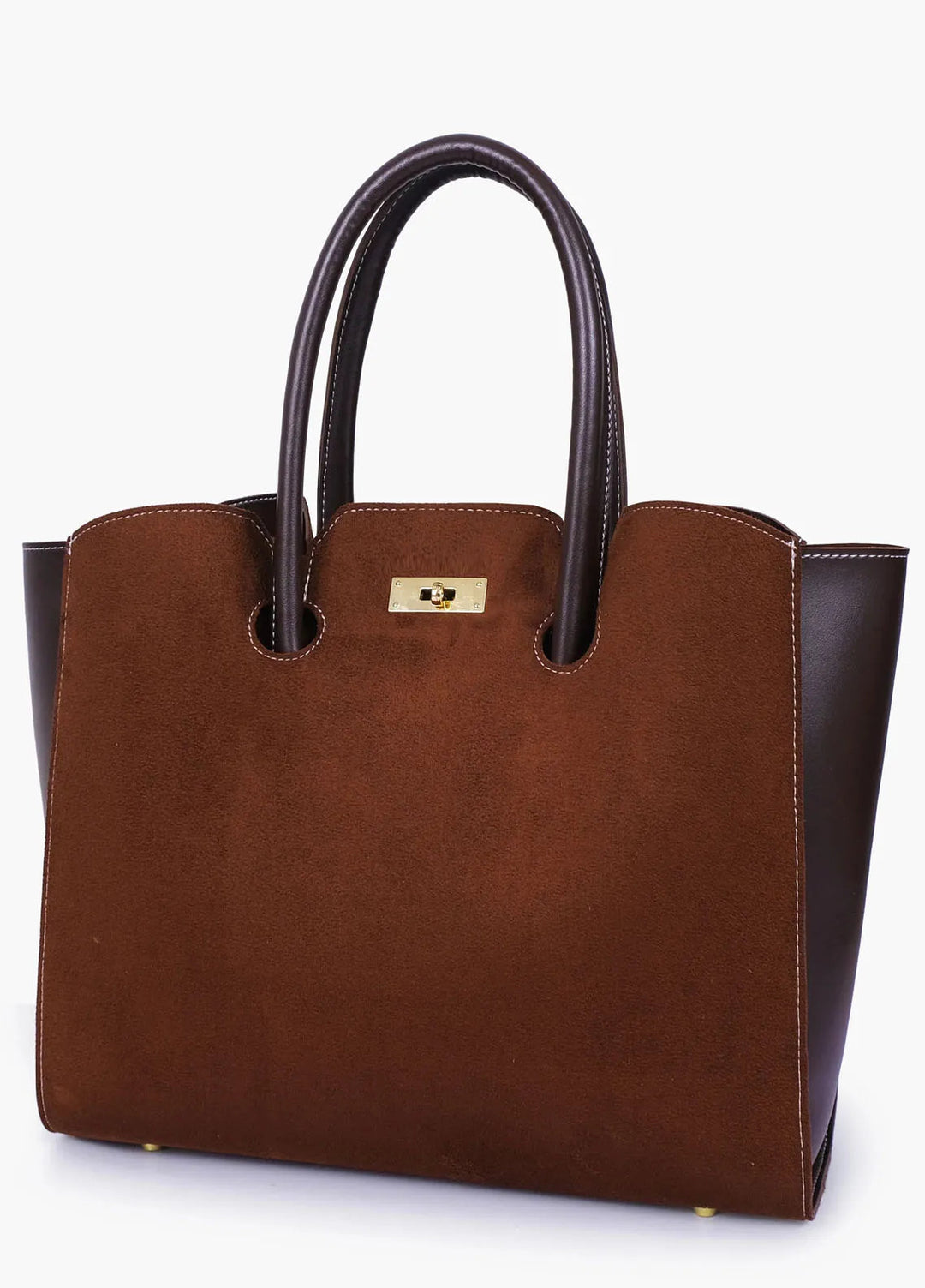 RTW Creation Suede Multiple compartments Tote Bag MCT-05