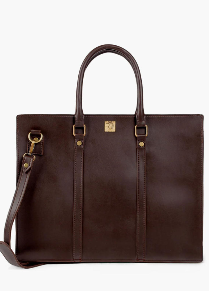 RTW Creation    Laptop Bag TRW23LB DLB-07 Dark brown laptop bag - Women Laptop Bags