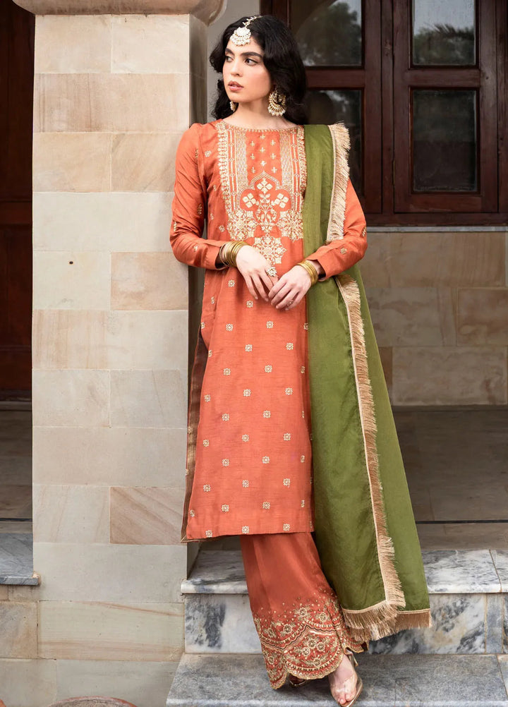 Ruhani by Muraad Embroidered Raw Silk Suit Unstitched 3 Piece MU24R Inara - Formal Collection