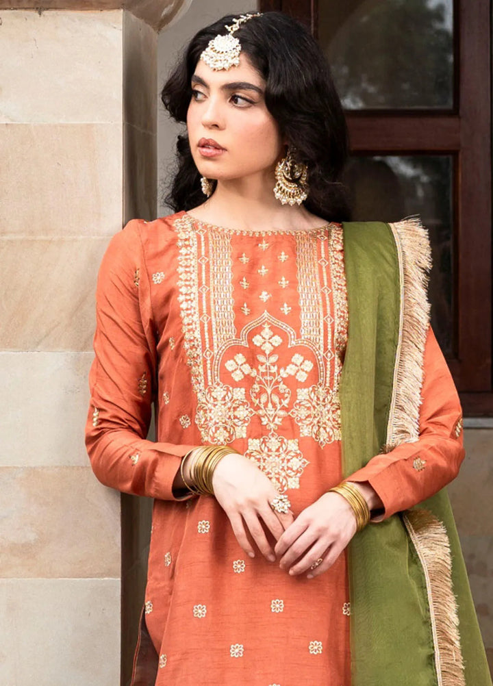 Ruhani by Muraad Embroidered Raw Silk Suit Unstitched 3 Piece MU24R Inara - Formal Collection