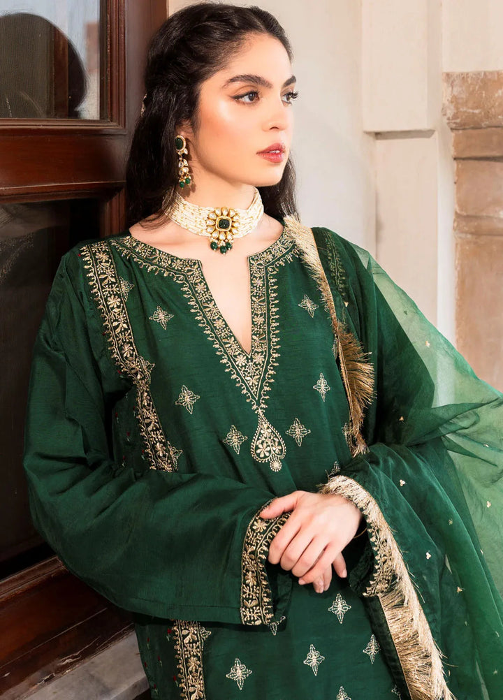 Ruhani by Muraad Embroidered Raw Silk Suit Unstitched 3 Piece MU24R Meher - Formal Collection