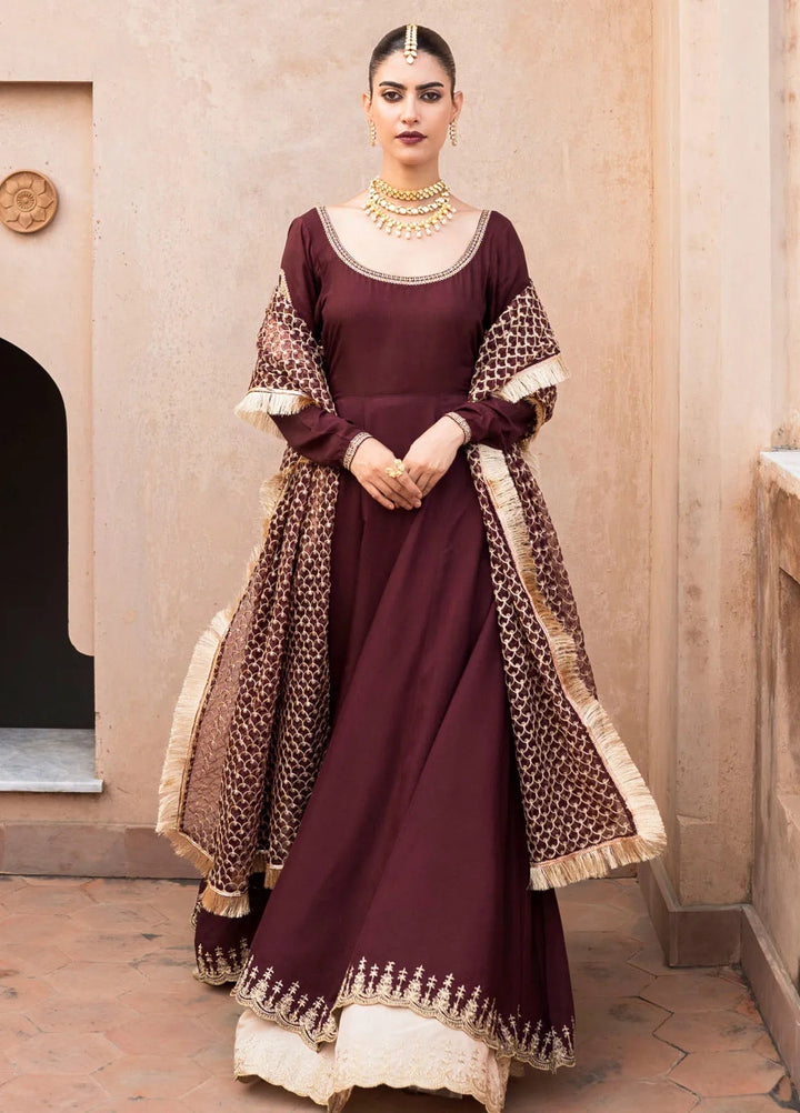 Ruhani by Muraad Embroidered Raw Silk Suit Unstitched 3 Piece MU24R Zareen - Formal Collection