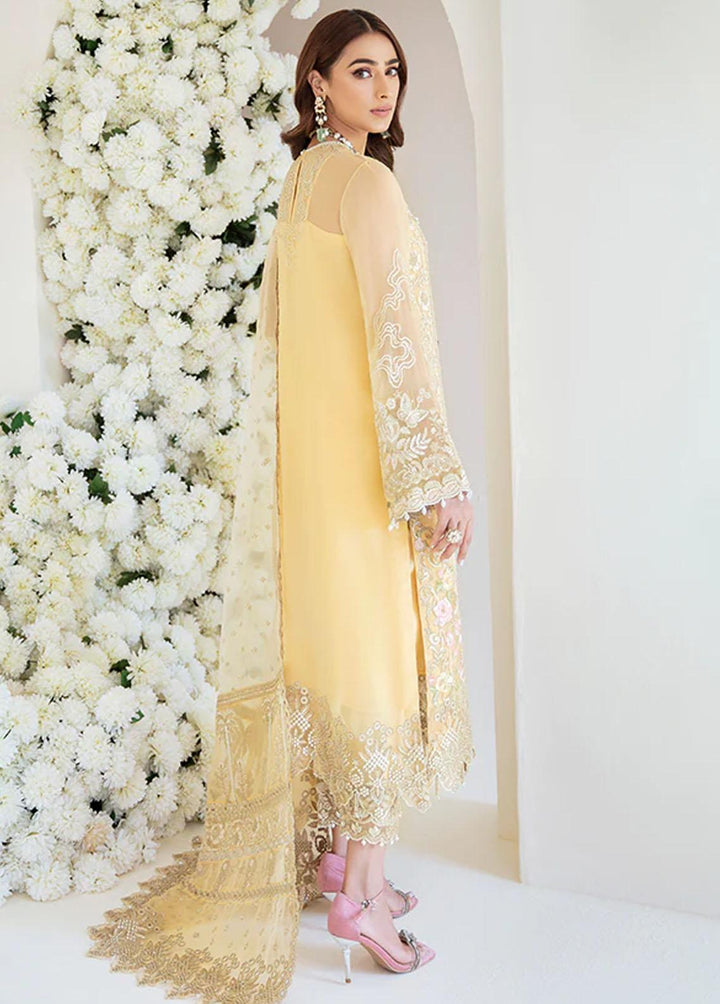 Fleur By Serene Premium Embroidered Chiffon Suits Unstitched 3 Piece SP22F S-1060-A BLOOMING CEREUS - Spring / Summer Collection