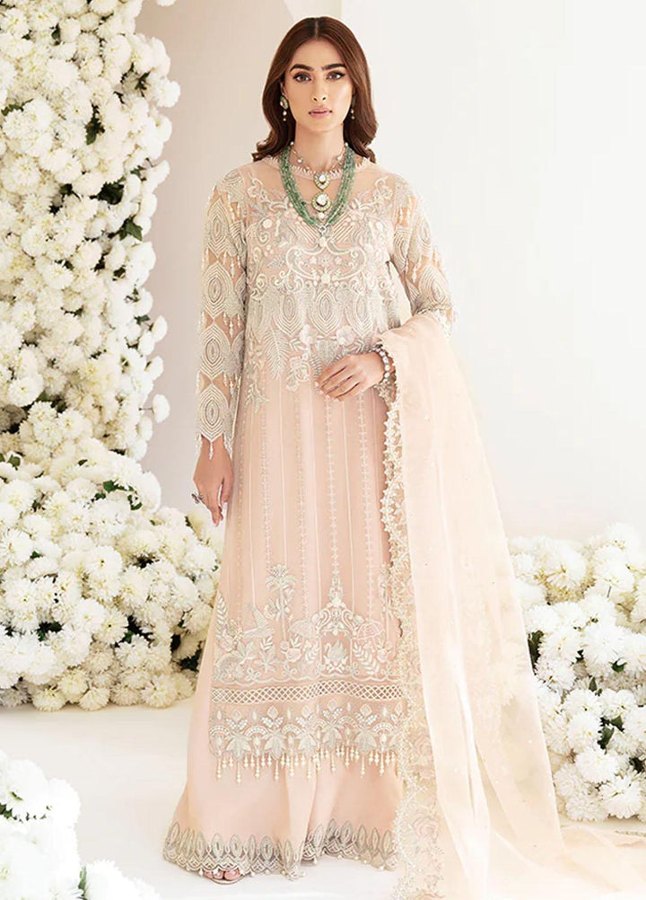 Fleur By Serene Premium Embroidered Chiffon Suits Unstitched 3 Piece SP22F S-1062 GLORIOSA - Spring / Summer Collection