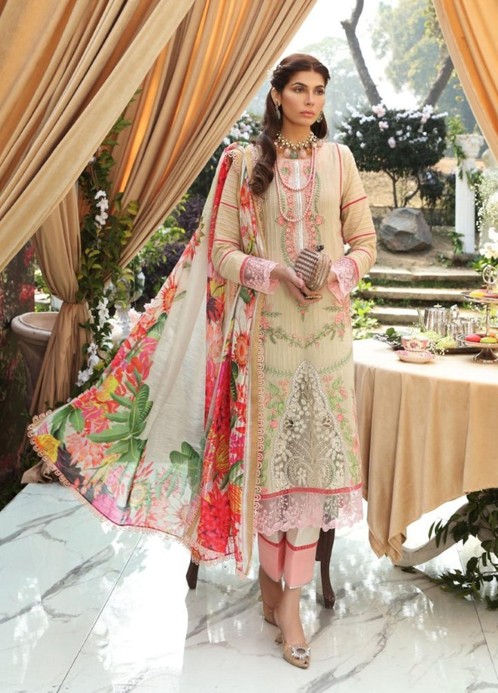 Sable Vogue By Ittehad Textiles Embroidered Lawn Suits Unstitched 3 Piece ITD21SV 12-AMELIA - Luxury Collection