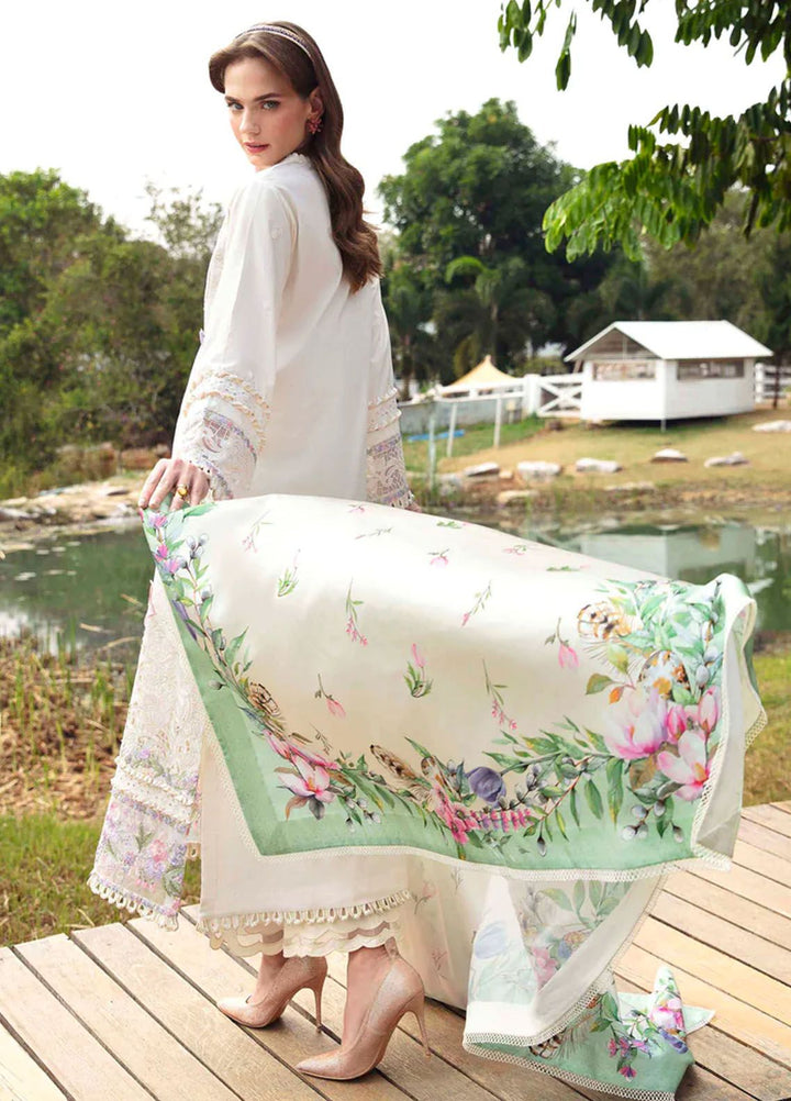 Sable Vogue Embroidered Lawn Suit Unstitched 3 Piece SV24LL SL-07-24 Ivy - Luxury Summer Collection