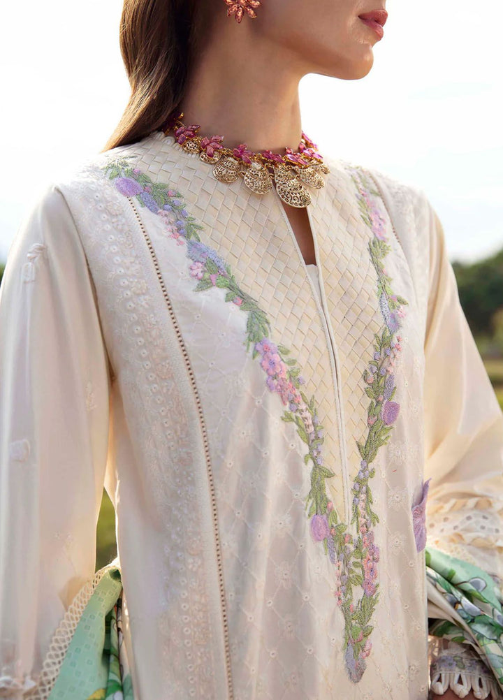 Sable Vogue Embroidered Lawn Suit Unstitched 3 Piece SV24LL SL-07-24 Ivy - Luxury Summer Collection