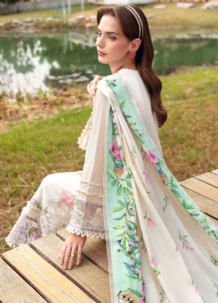 Sable Vogue Embroidered Lawn Suit Unstitched 3 Piece SV24LL SL-07-24 Ivy - Luxury Summer Collection