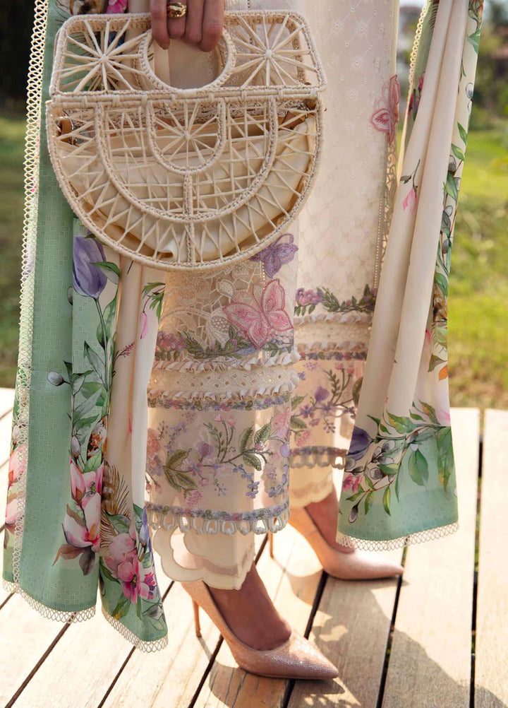 Sable Vogue Embroidered Lawn Suit Unstitched 3 Piece SV24LL SL-07-24 Ivy - Luxury Summer Collection
