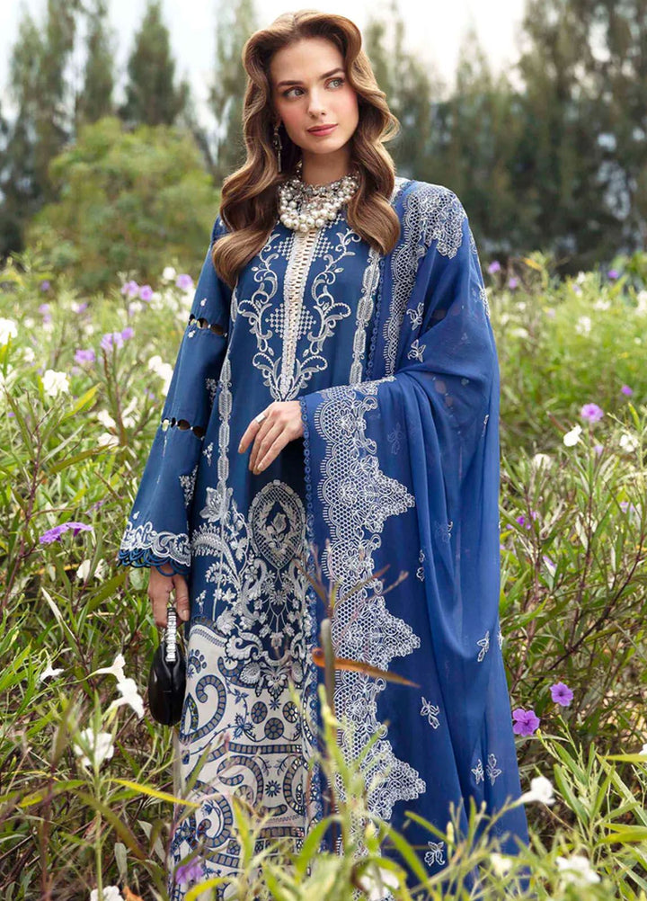 Sable Vogue Embroidered Lawn Suit Unstitched 3 Piece SV24LL SL-09-24 Afina - Luxury Summer Collection