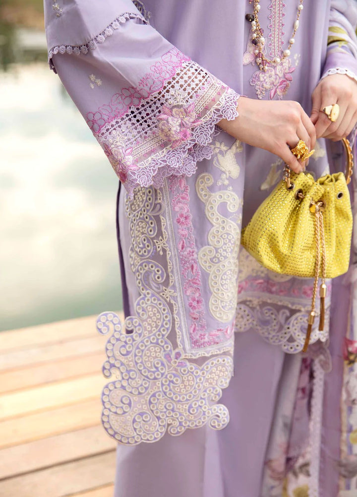 Sable Vogue Embroidered Lawn Suit Unstitched 3 Piece SV24LL SL-10-24 Aster - Luxury Summer Collection