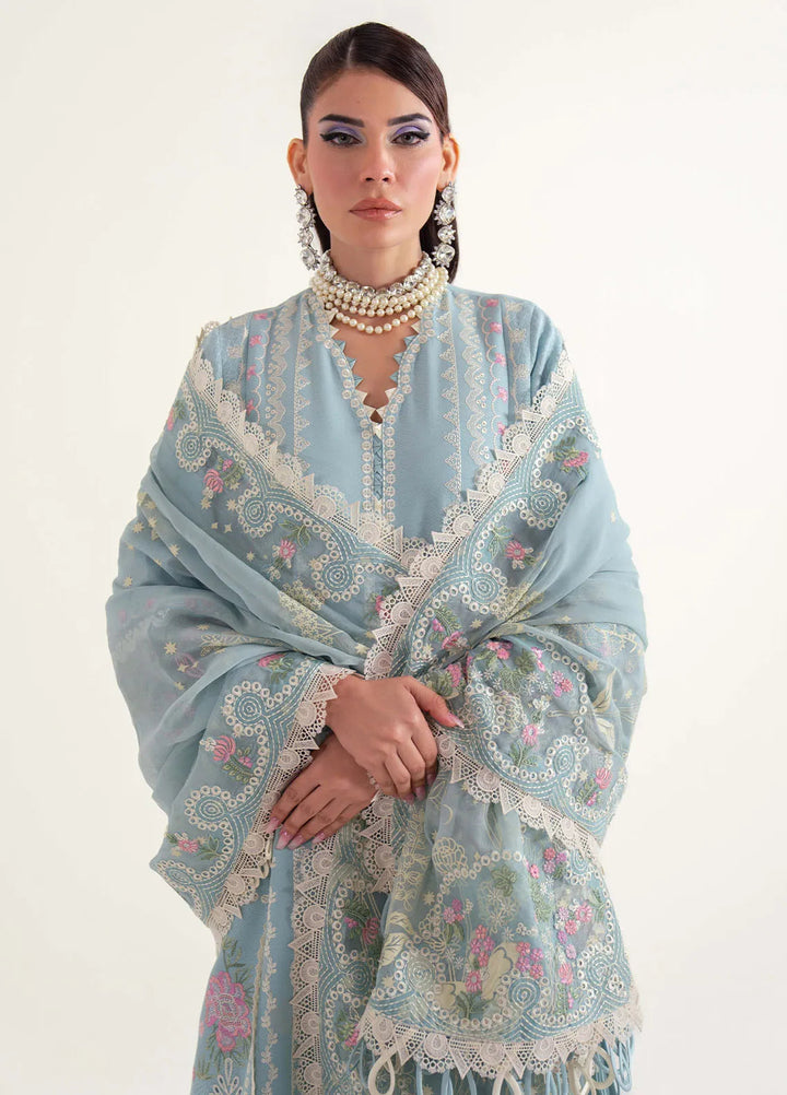 Sable Vogue Embroidered Lawn Suits Unstitched 3 Piece SV25LL SL-06 - Summer Collection