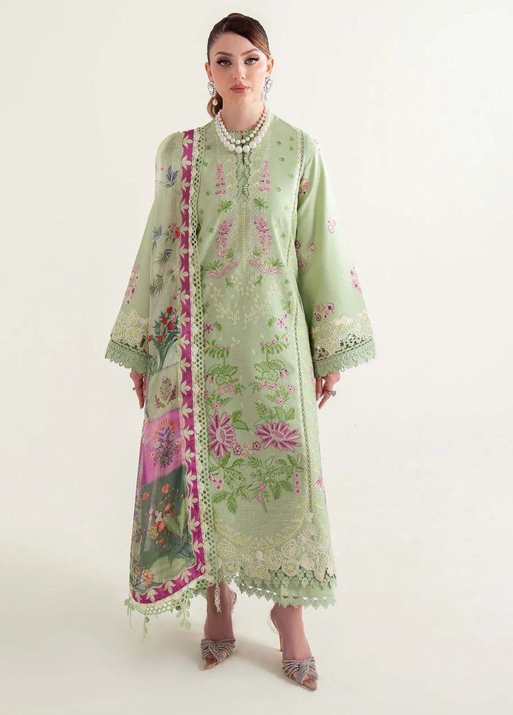 Sable Vogue Embroidered Lawn Suits Unstitched 3 Piece SV25LL SL-09 - Summer Collection
