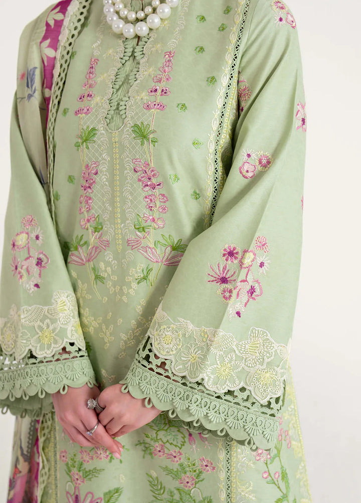 Sable Vogue Embroidered Lawn Suits Unstitched 3 Piece SV25LL SL-09 - Summer Collection