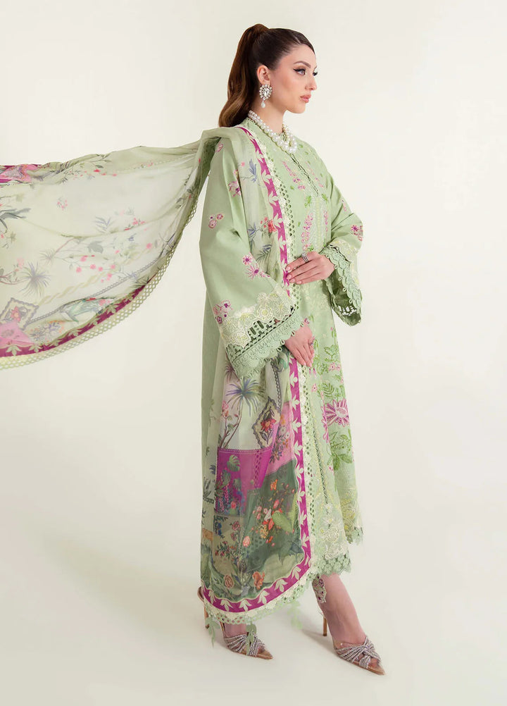 Sable Vogue Embroidered Lawn Suits Unstitched 3 Piece SV25LL SL-09 - Summer Collection