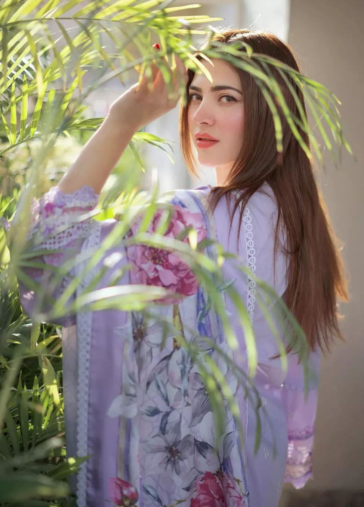 Sable Vogue Embroidered Lawn Suit Unstitched 3 Piece SV24LL SL-10-24 Aster - Luxury Summer Collection