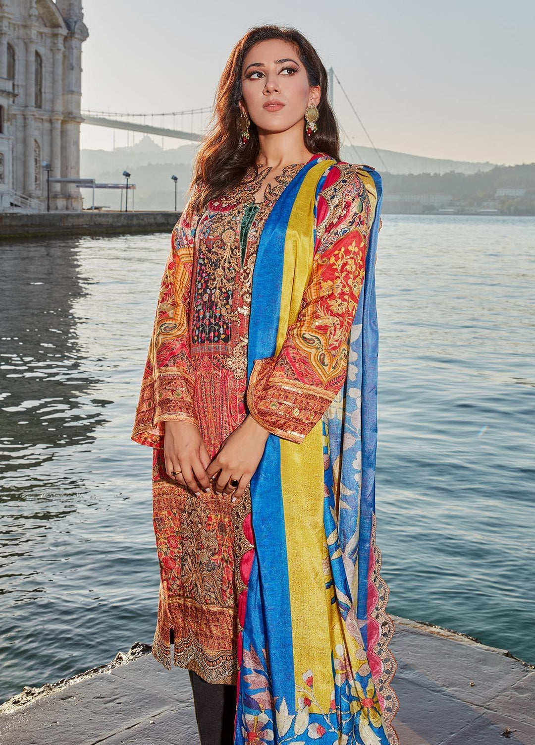 Sable Vogue Pret  Silk 3 Piece Dress SV22NF SRS-04