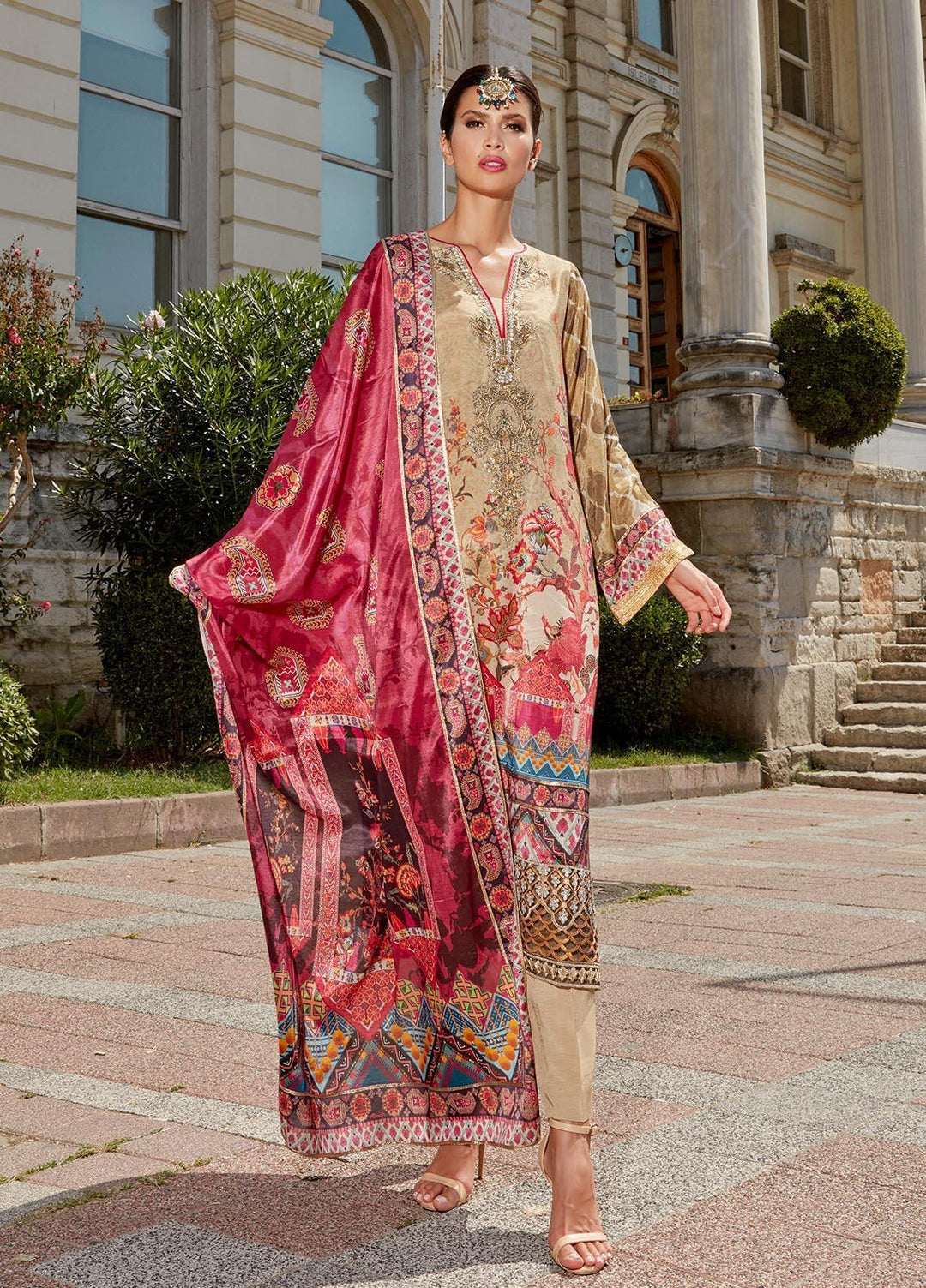 Sable Vogue Pret  Silk 3 Piece Dress SV22NF SRS-07