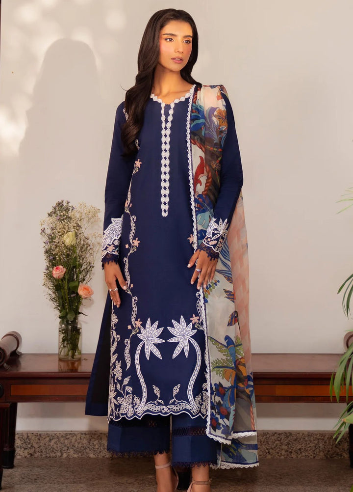 Sable Vogue Printed Lawn Suits Unstitched 3 Piece SV25PL SAL-07-25 - Summer Collection