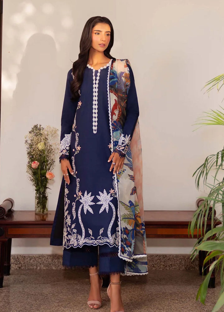 Sable Vogue Printed Lawn Suits Unstitched 3 Piece SV25PL SAL-07-25 - Summer Collection