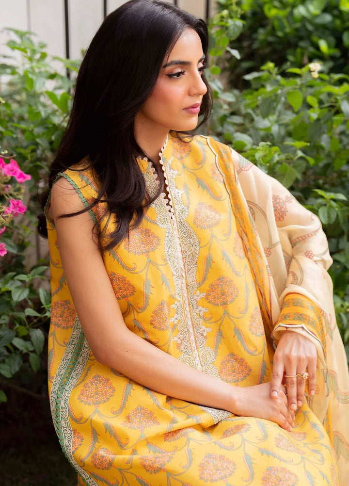 Sable Vogue Printed Lawn Suits Unstitched 3 Piece SV25PL SAL-08-25 - Summer Collection