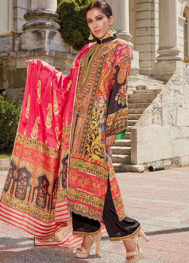 Sable Vogue Embroidered Silk Suits Unstitched 3 Piece SRS-06 SV22NFU - Luxury Collection