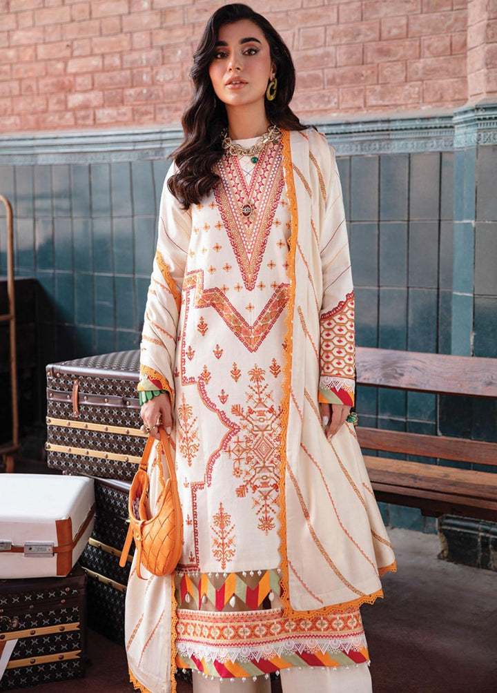 Safarnama By Rang Rasiya Embroidered Cotton Suits Unstitched 3 Piece RRSNWP22D7 Sawera - Winter Collection
