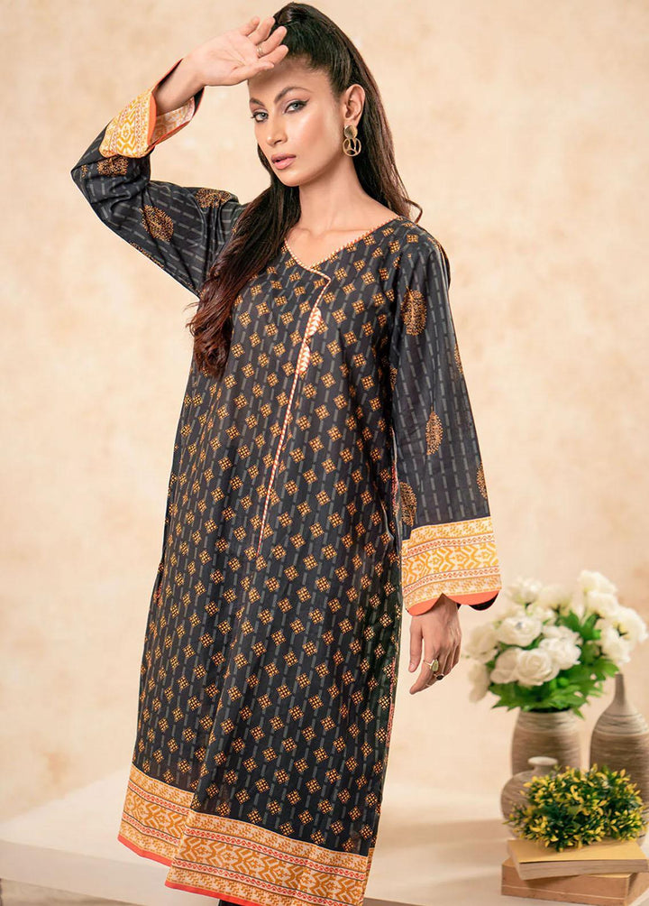 Safwa Printed Lawn Suits Unstitched 2 Piece SW23L S2P-46 Black - Summer Collection