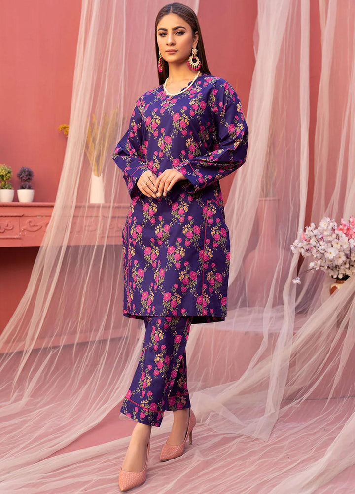 Safwa Printed Lawn Suits Unstitched 2 Piece SW23O OR-12 - Summer Collection