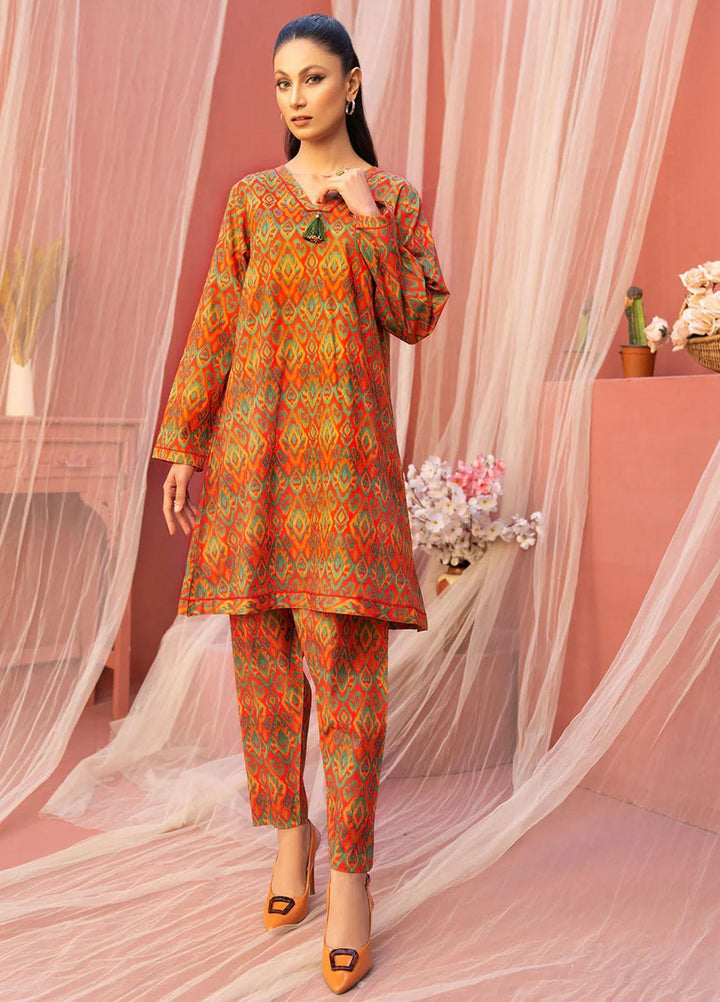 Safwa Printed Lawn Suits Unstitched 2 Piece SW23O OR-13 - Summer Collection