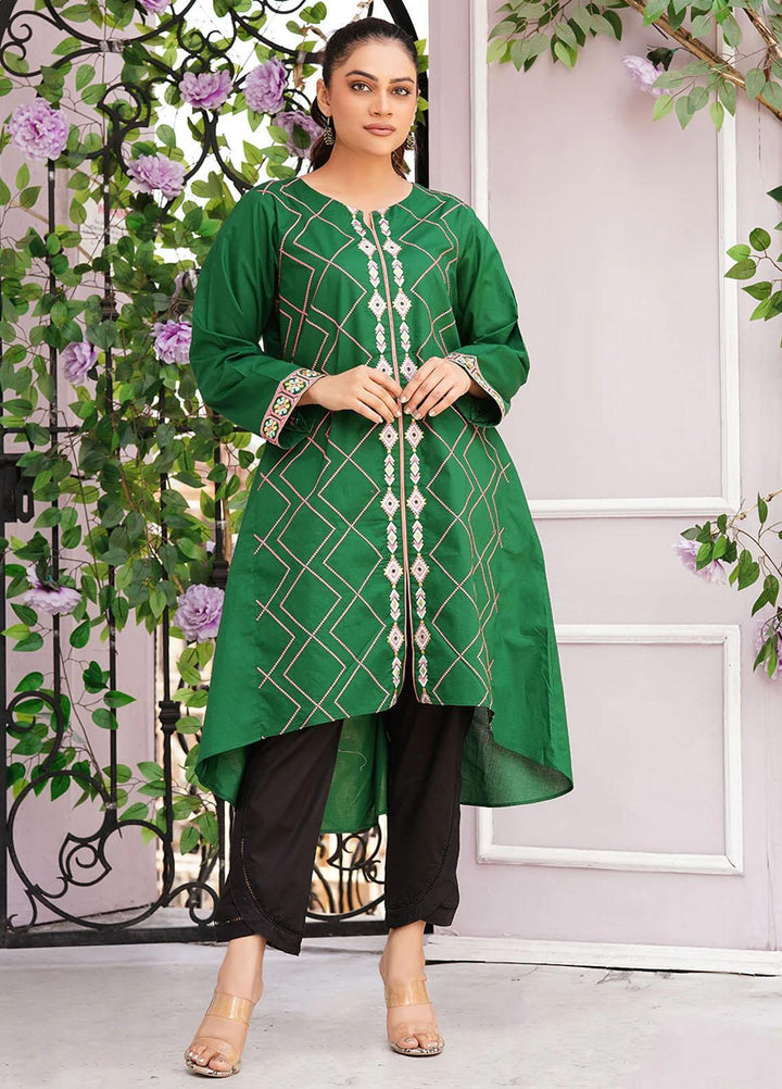 Safwa Casual Pret  Lawn Shirt 3R-1P-EMB-105 Green