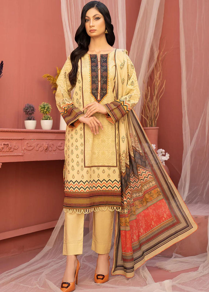 Safwa Printed Lawn Suits Unstitched 3 Piece SW23SP SSP-21 - Summer Collection