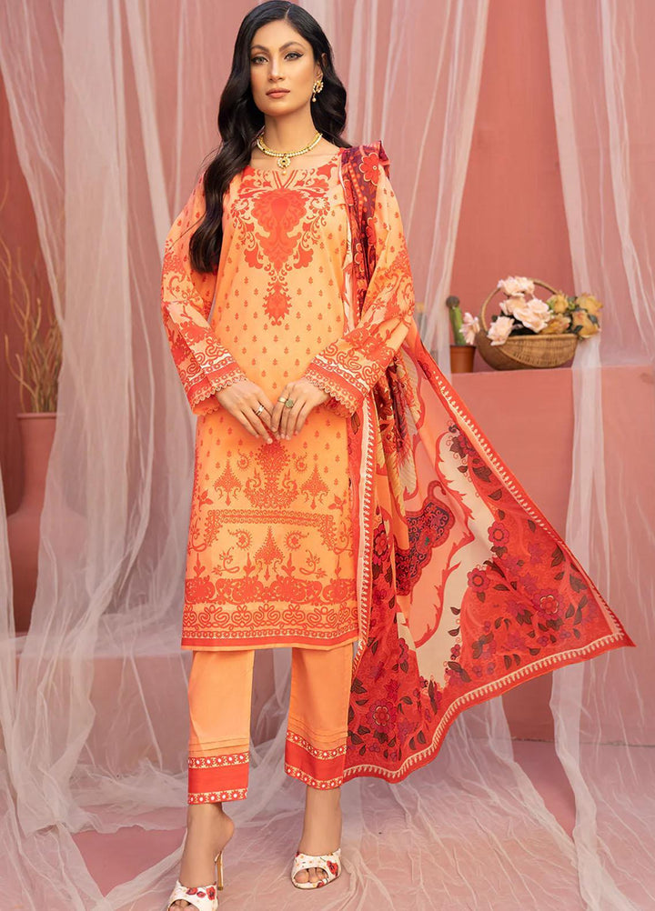 Safwa Printed Lawn Suits Unstitched 3 Piece SW23SP SSP-27 - Summer Collection