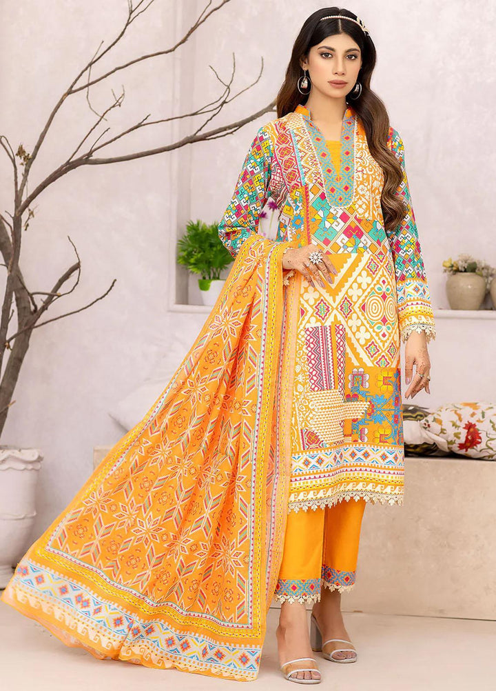Safwa Printed Lawn Suits Unstitched 3 Piece SW23SP-V4 SSP-36 - Summer Collection