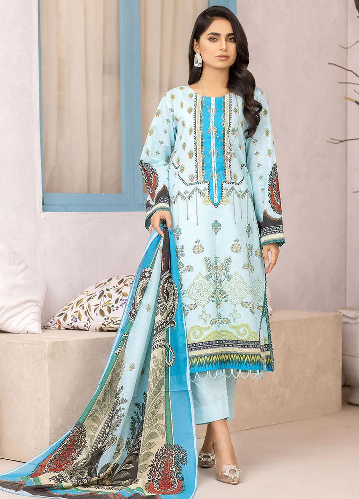 Safwa Printed Lawn Suits Unstitched 3 Piece SW23SP-V4 SSP-38 - Summer Collection