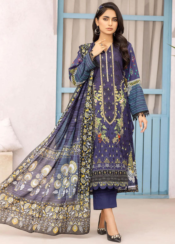 Safwa Printed Lawn Suits Unstitched 3 Piece SW23SP-V4 SSP-40 - Summer Collection