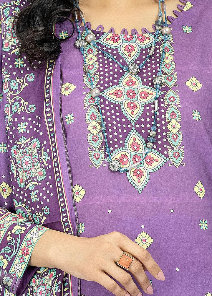 Safwa Printed Lawn Suits Unstitched 3 Piece SW23SP-V5 SSP-45 - Summer Collection