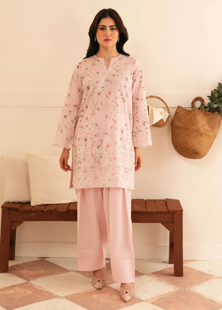 Sahar Embroidered Lawn Suit Unstitched 3 Piece EL-V1-S25-04 Amethyst Garden - Festive Collection