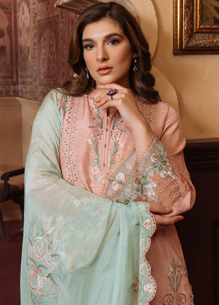 Sahar Embroidered Lawn Suit Unstitched 3 Piece S25-FE-V1-04 Majestic Muse - Festive Collection
