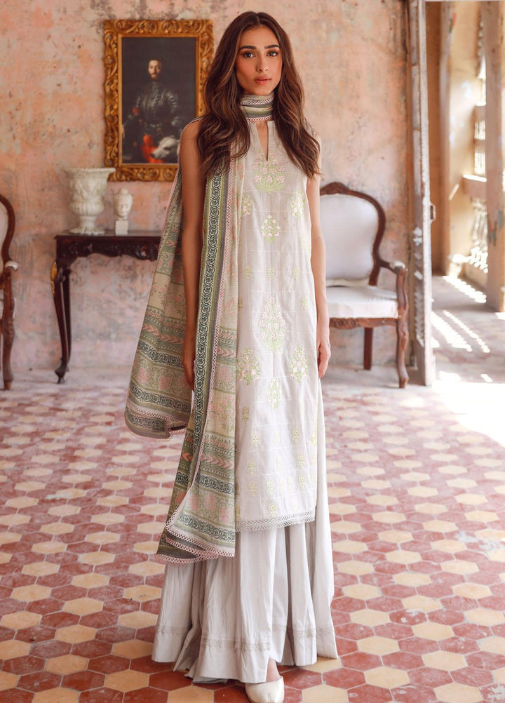 Sahar Embroidered Lawn Suits Unstitched 3 Piece SHR23EE SSL-V3-23-22 - Eid Collection