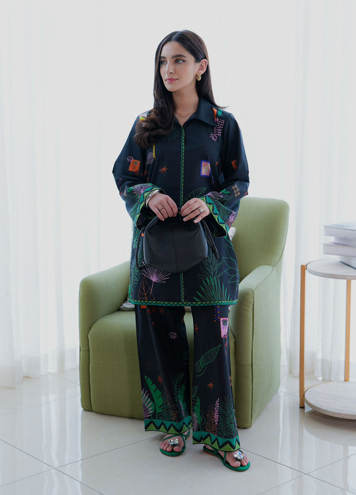 Sahar Pret Printed Lawn 2 Piece Suit SSCP-MJ-V3-02 Tropical Noir