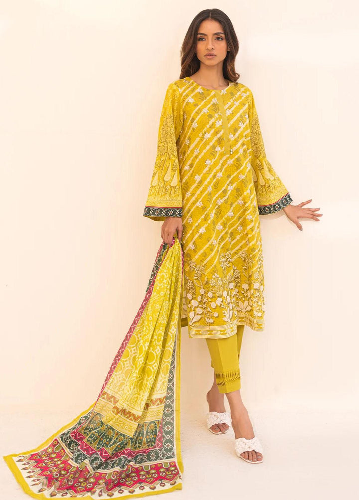 Sahar Printed Lawn Suits Unstitched 3 Piece SHR23L3 SL-PE-V2-RM-04 - Summer Collection