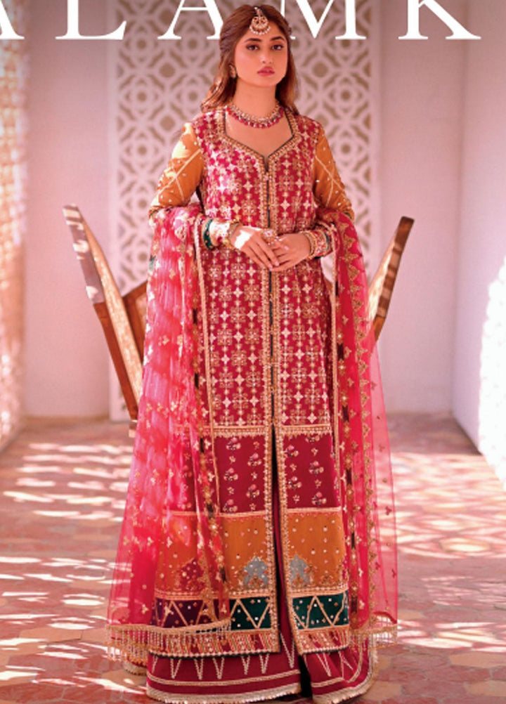 Sahiba By Qalamkar Embroidered  Suits Unstitched 3 Piece QLM23SB Riha - Luxury Collection