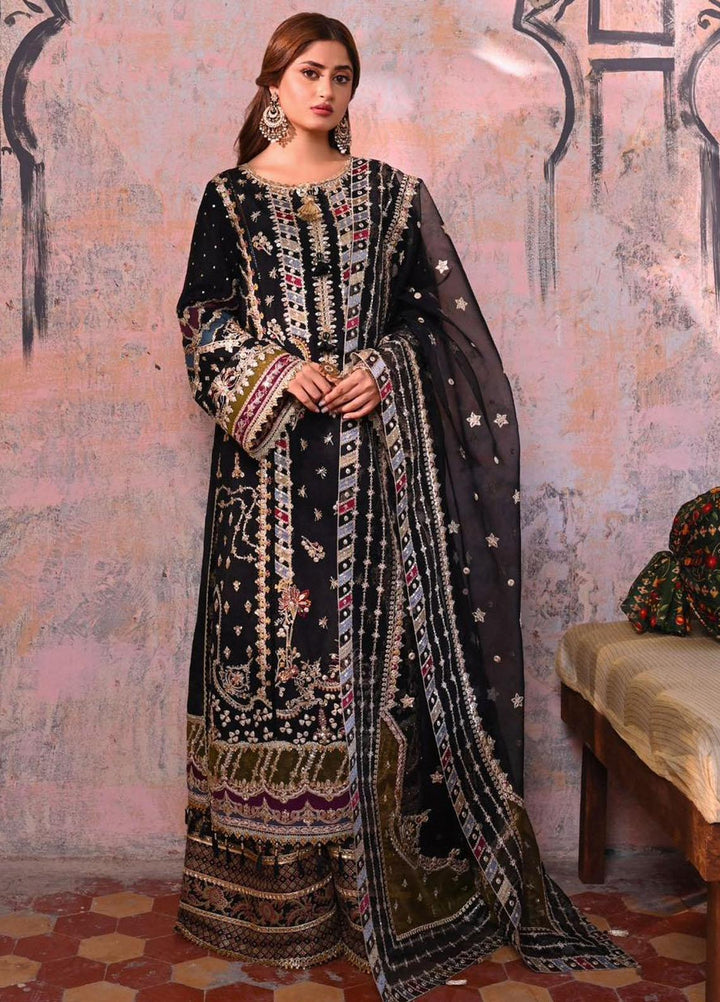 Sahiba By Qalamkar Embroidered  Suits Unstitched 3 Piece QLM23SB Mahenoor - Luxury Collection