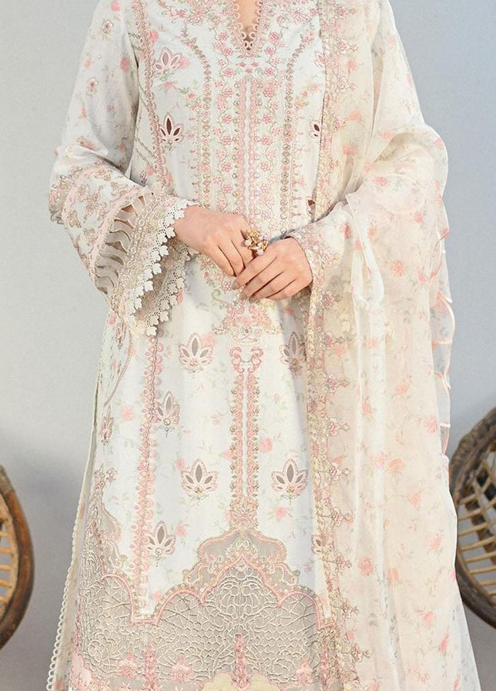 Sahil by Qalamkar Embroidered Lawn Suits Unstitched 3 Piece QLM23S SP-12 Anisa - Luxury Collection