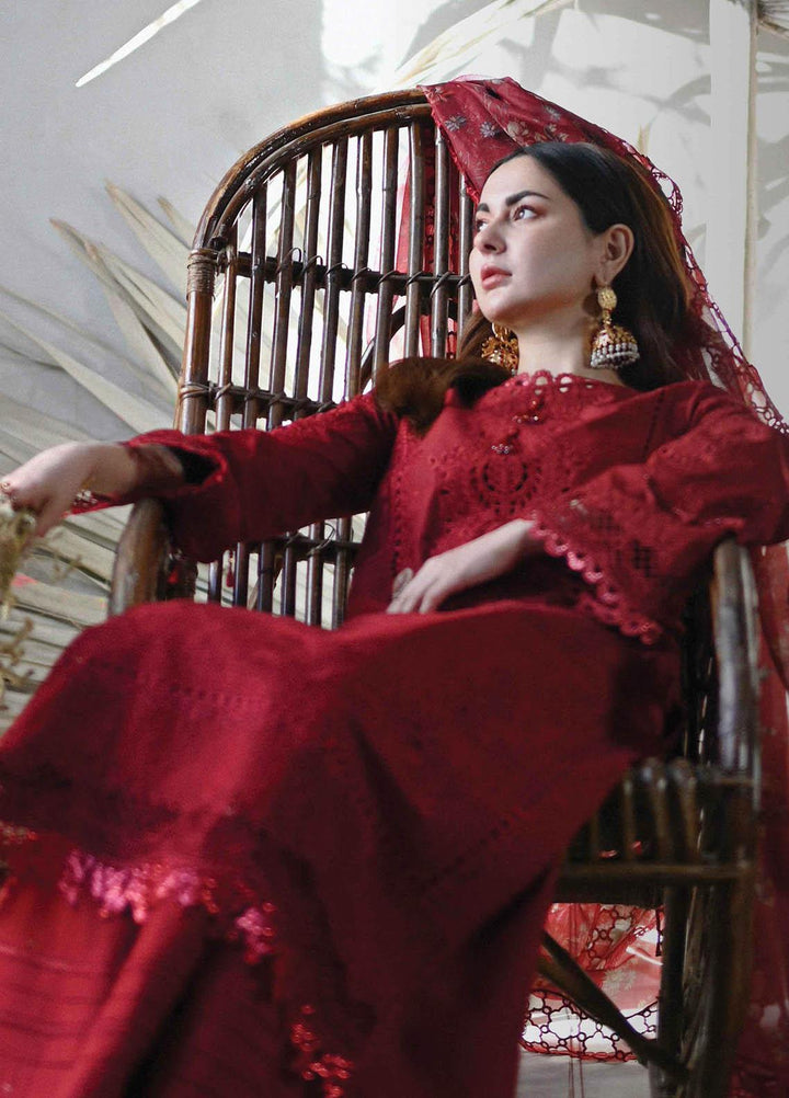 Sahil by Qalamkar Embroidered Lawn Suits Unstitched 3 Piece QLM23S SP-13 Romi - Luxury Collection