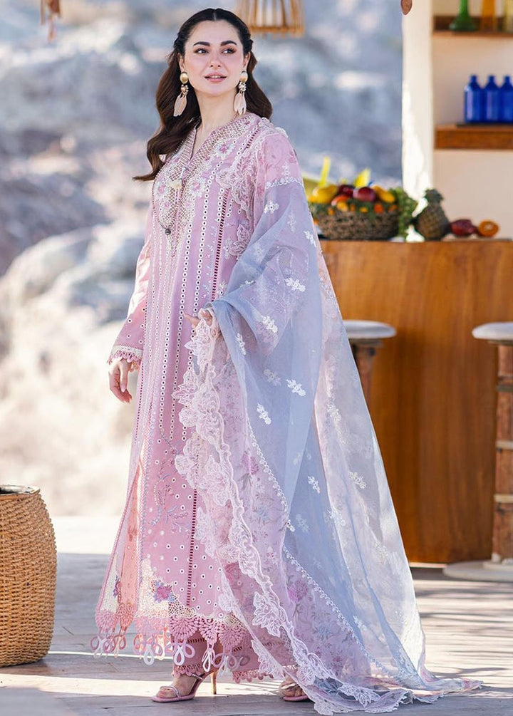 Sahil Kinare by Qalamkar Embroidered Lawn Suits Unstitched 3 Piece QLM24SK FP-10 Lina - Summer Collection