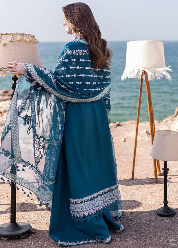 Sahil Kinare by Qalamkar Embroidered Lawn Suits Unstitched 3 Piece QLM24SK FP-16 Kira - Summer Collection