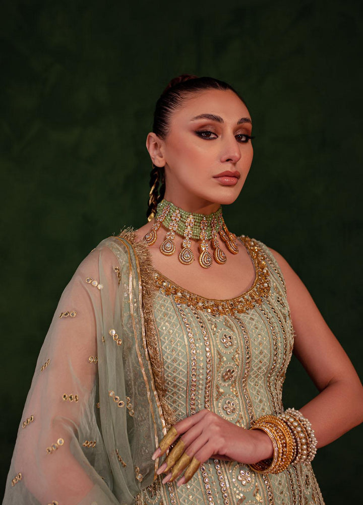 Maria Osama Khan Luxury Pret  Chiffon 3 Piece Dress MOK23SSF QAYAAS