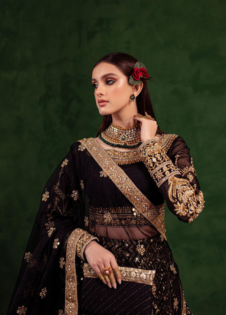 Maria Osama Khan Luxury Pret  Chiffon 3 Piece Dress MOK23SSF RAQS